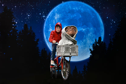 E.T. 40TH ANNIVERSARY ELLIOT AND E.T. ON BICYCLE 7 INCH SCALE ACTION FIGURE