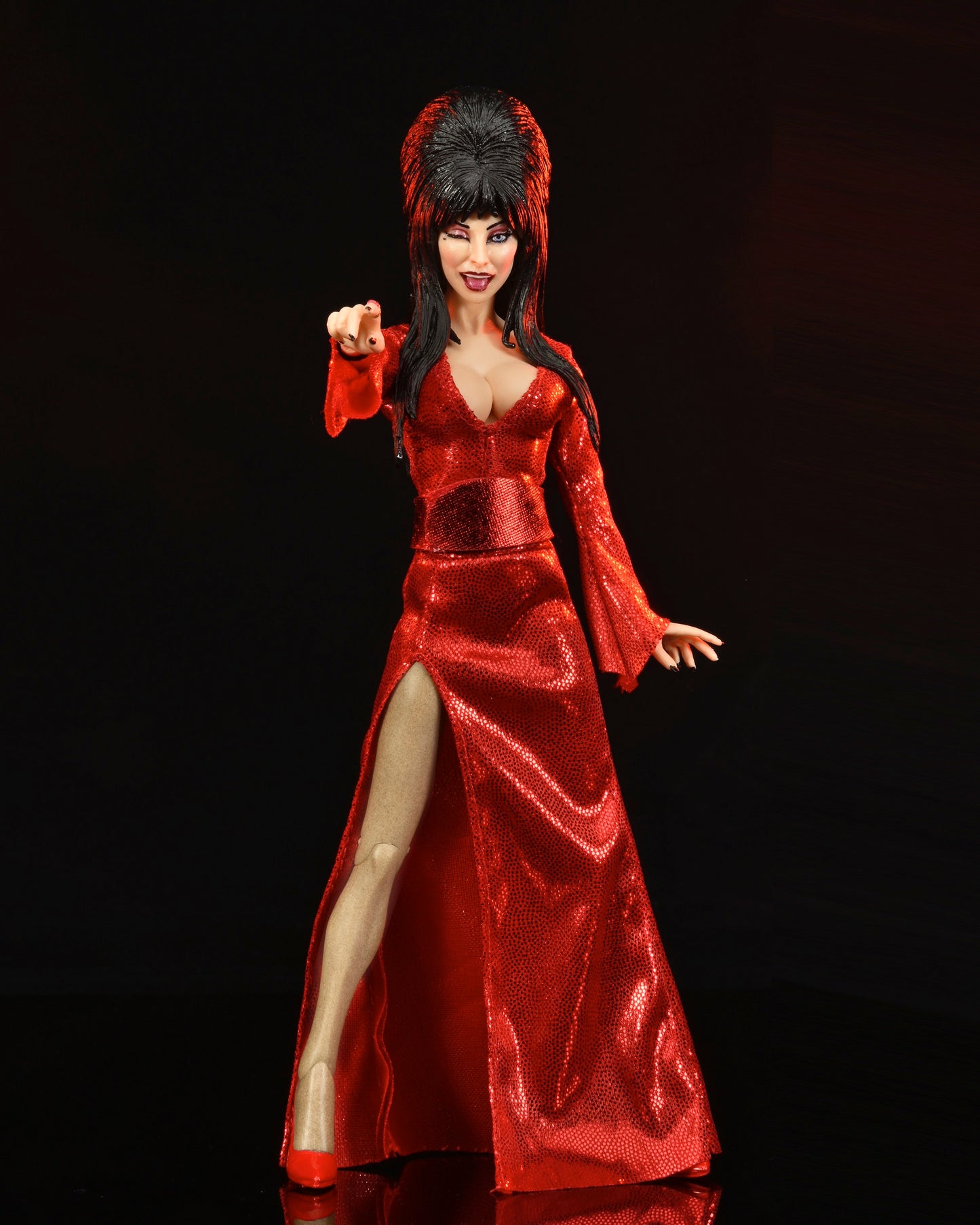 ELVIRA RED WHITE AND BOO 8 INCH CLOTHED ACTION FIGURE