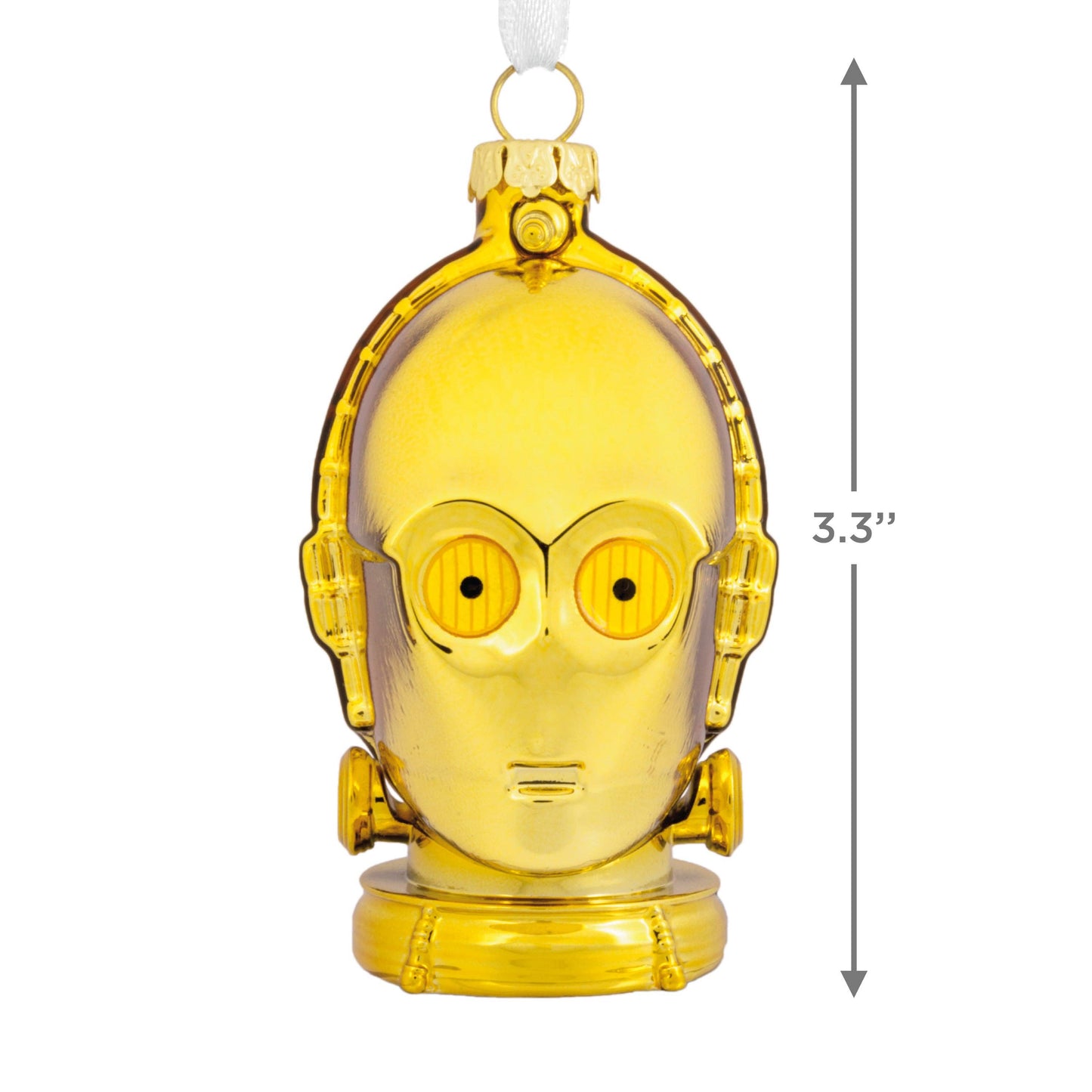 Star Wars™ Glass Ornament - C-3PO Gold Head