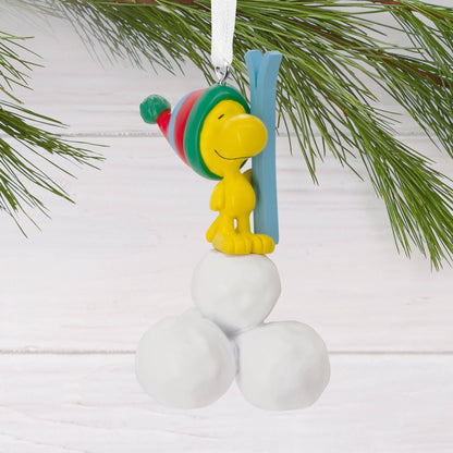 Peanuts™ Christmas - Woodstock With Snowballs Ornament