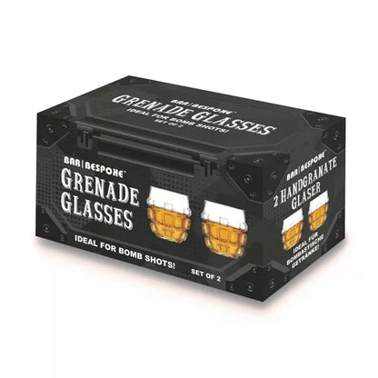 Bar Bespoke Grenade Glasses 2 pack