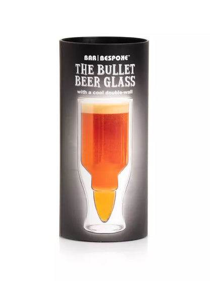 Bar Bespoke Bullet Beer Glass Double Walled