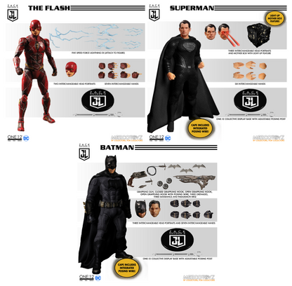 JUSTICE LEAGUE ONE:12 COLLECTIVE DELUXE STEEL BOXED SET ZACK SNYDER‚ÄÔS JUSTICE LEAGUE