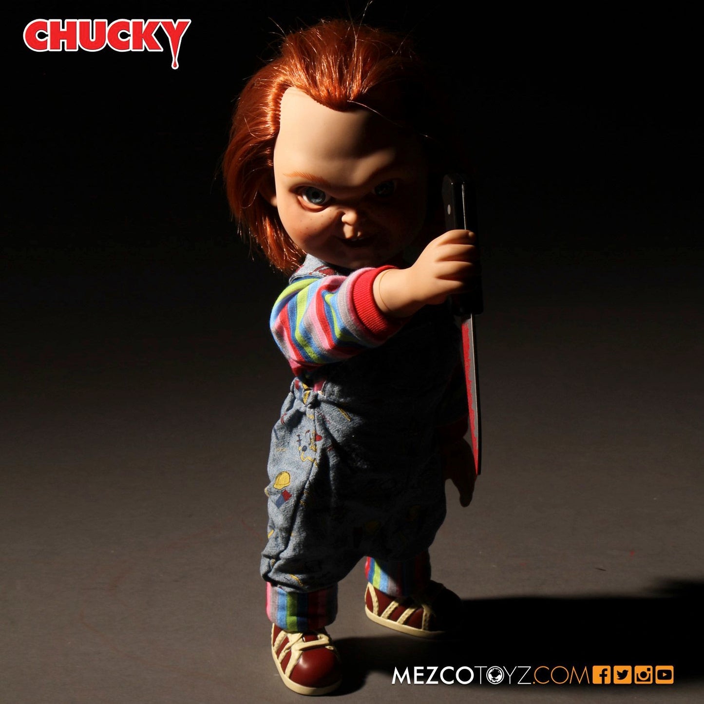 CHUCKY "EVIL FACE" 15 INCH MDS MEGA SCALE FIGURE WITH SOUND - STAR IMAGES UK EXCLUSIVE