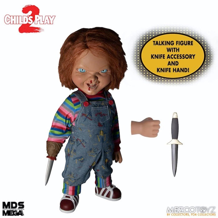 CHUCKY "MENACING" 15 INCH MDS MEGA SCALE FIGURE WITH SOUND