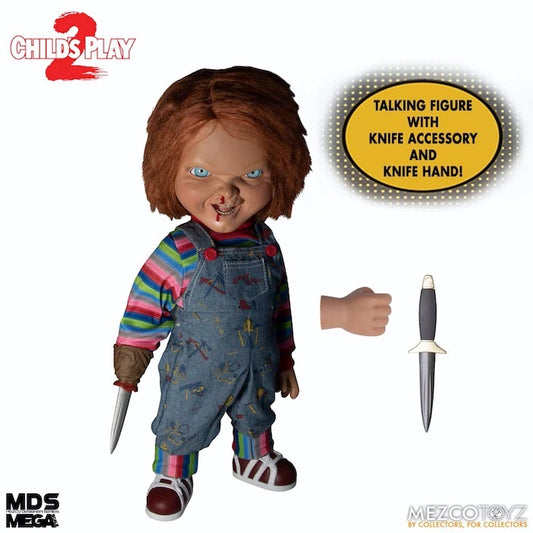 CHUCKY "MENACING" 15 INCH MDS MEGA SCALE FIGURE WITH SOUND