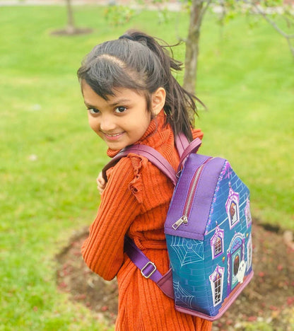 Halloween GLOW-IN-THE-DARK Haunted House Backpack 👻