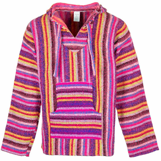 Baja Hoodie - Pink Stripe