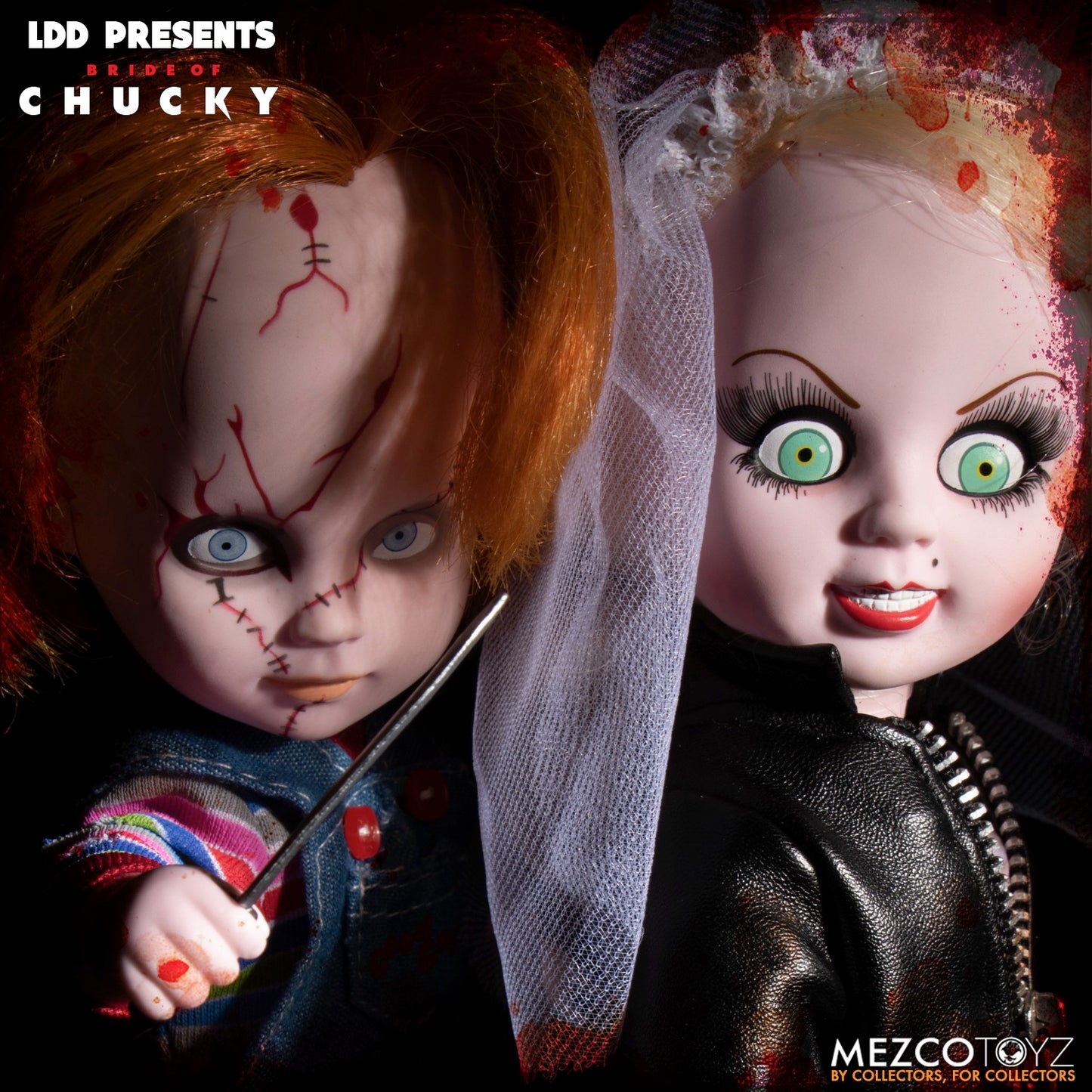 LIVING DEAD DOLLS PRESENTS CHUCKY AND TIFFANY BOX SET LDD