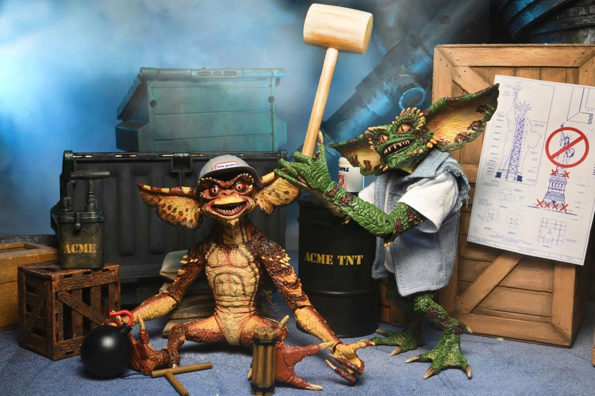 GREMLINS ULTIMATE DEMOLITION 2-PACK 7 INCH SCALE ACTION FIGURES GREMLINS 2 NEW BATCH