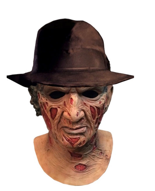 NIGHTMARE ON ELM STREET DELUXE FREDDY MASK WITH HAT