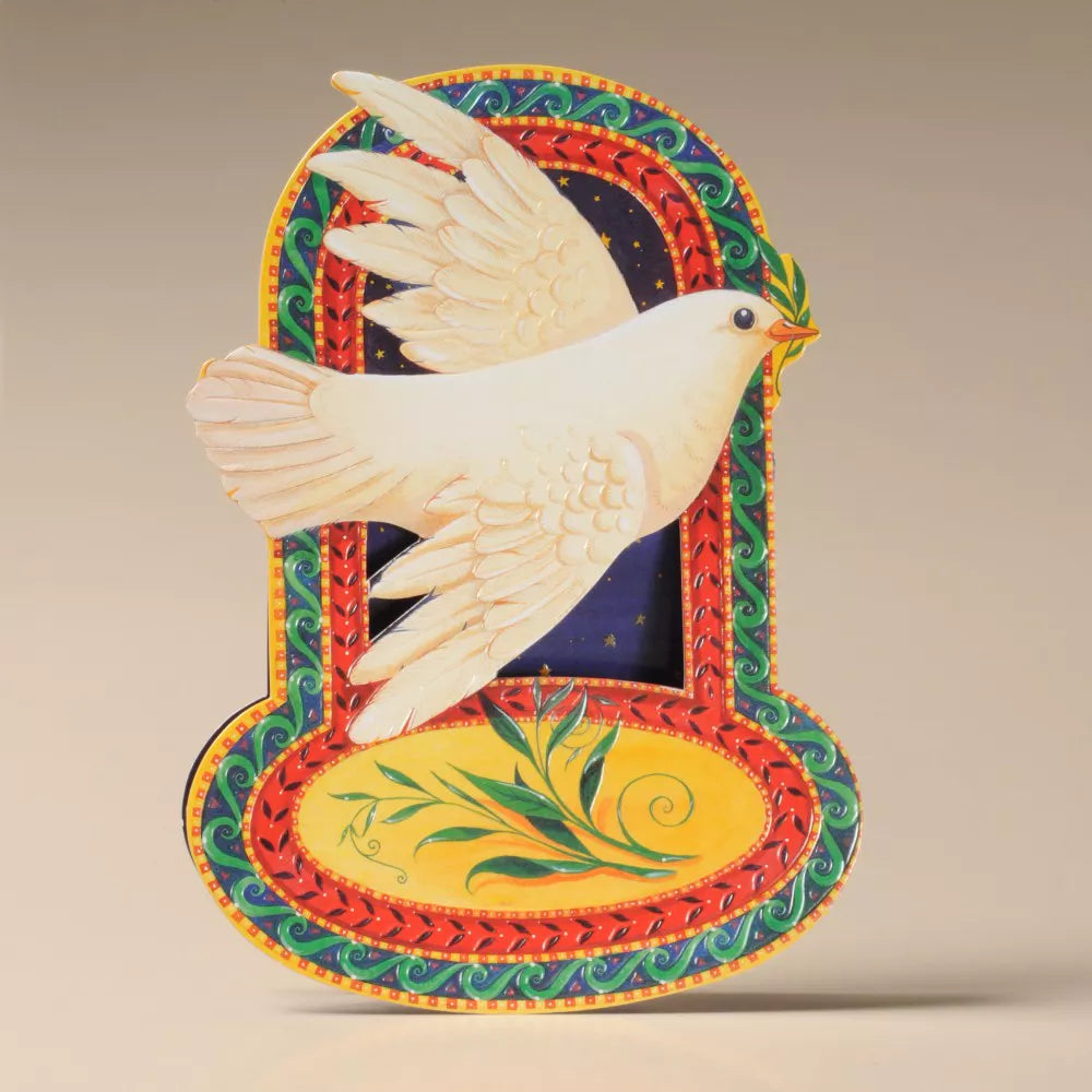 Peace Dove Christmas Rocker Card