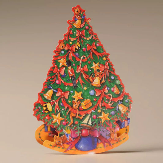 Decorated Tree Christmas Rocker Card