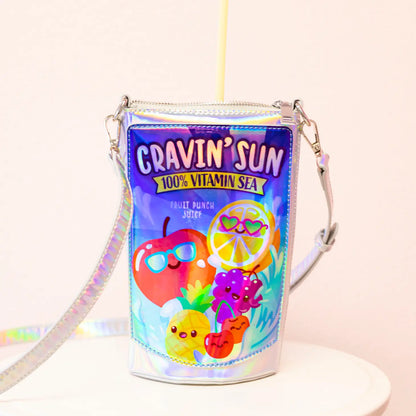 Cravin' Sun Fruit Juice Drink Pouch Handbag 🌞