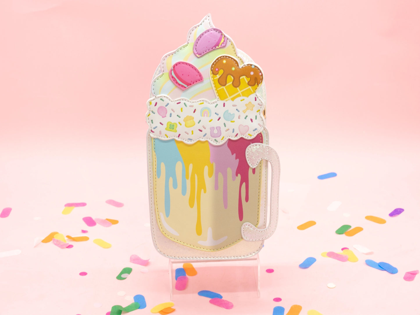 Milkshake Mug Handbag - Rainbow Sprinkles