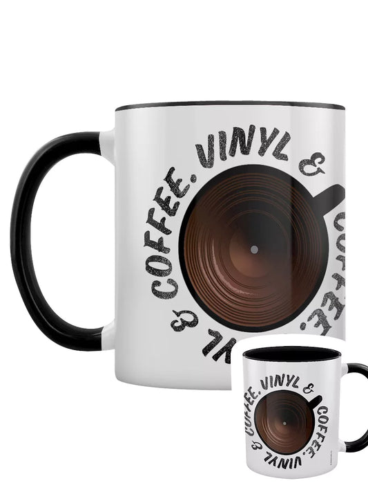 Coffee & Vinyl Black Inner 2-Tone Mug