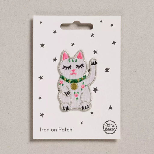 Iron On Patch - Lucky Cat