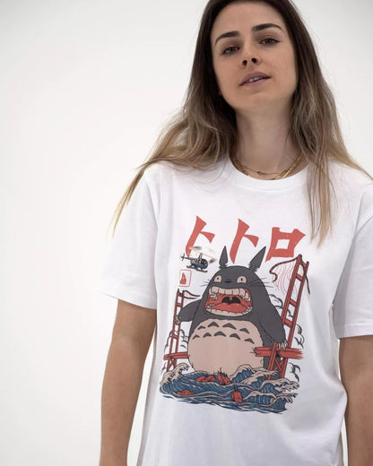 Totoro Attack T-shirt - Studio Ghibli Anime Japan