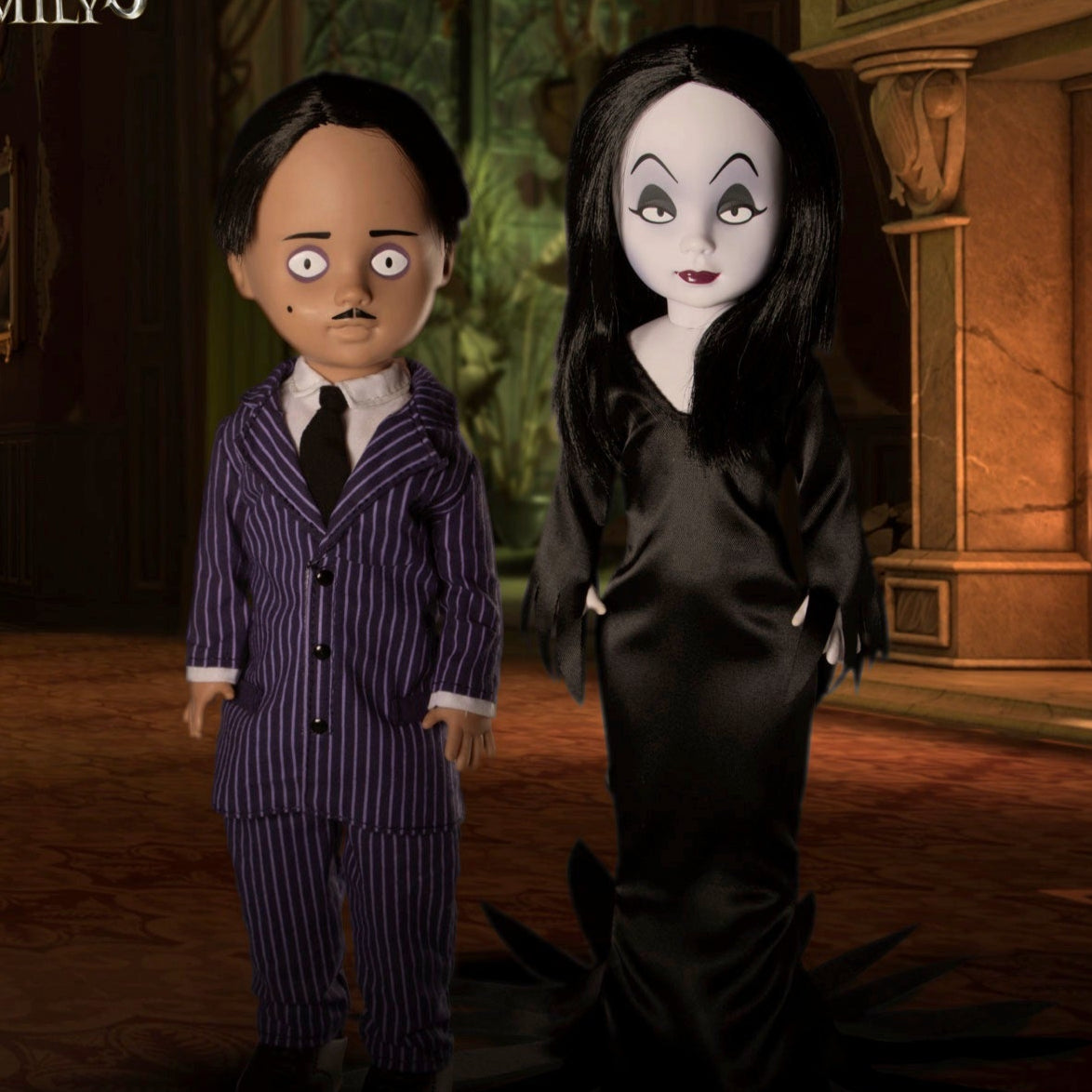 Living Dead Dolls Present The Addams Family 2 Pack Gomez and Morticia