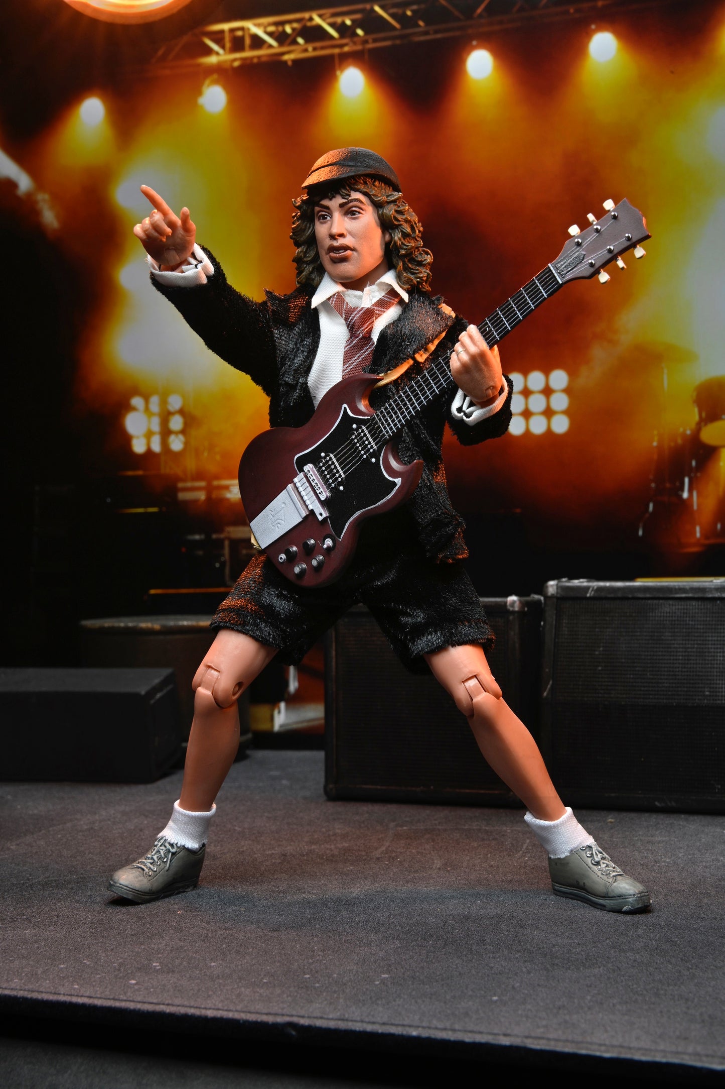 Neca 8" Clothed Action Figure AC/DC Highway to Hell Angus Young