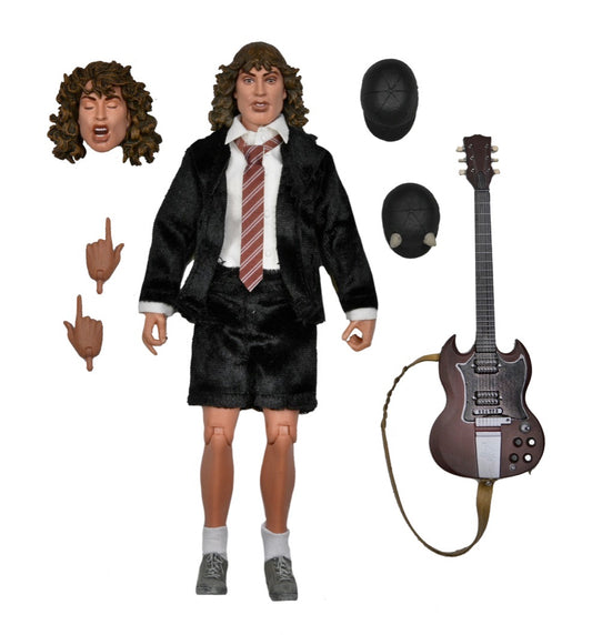 Neca 8" Clothed Action Figure AC/DC Highway to Hell Angus Young