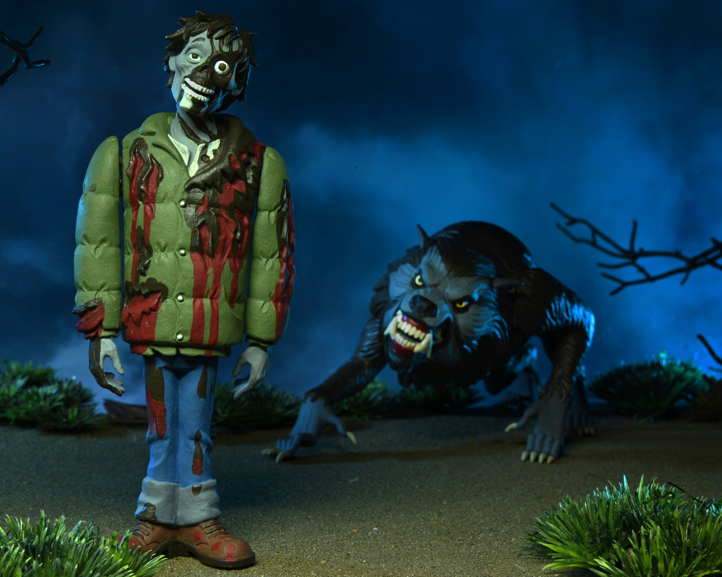6" Scale Action Figure 2 Pack Toony Terrors An American Werewolf in London Jack & Kessler Wolf
