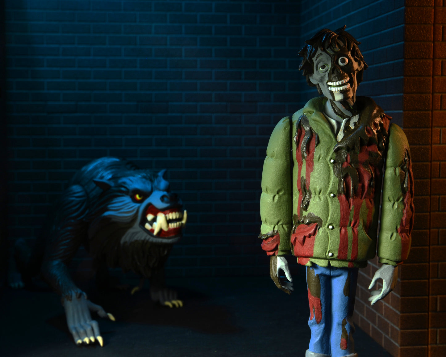 6" Scale Action Figure 2 Pack Toony Terrors An American Werewolf in London Jack & Kessler Wolf