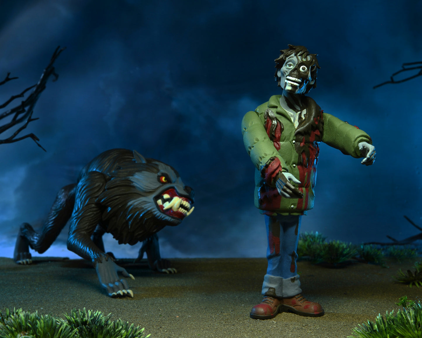 6" Scale Action Figure 2 Pack Toony Terrors An American Werewolf in London Jack & Kessler Wolf