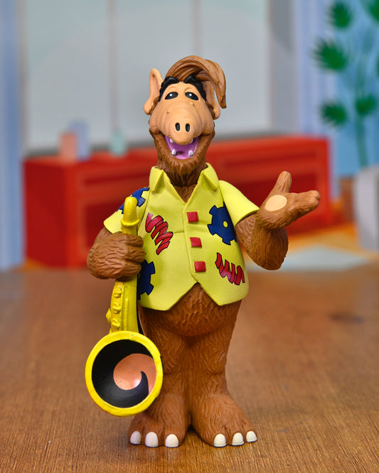 ALF (ALIEN LIFE FORM) WITH SAXOPHONE TOONY CLASSICS 6 INCH SCALE ACTION FIGURE