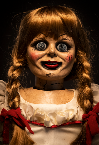ANNABELLE THE CONJURING DOLL 40 INCH PROP IN COLLECTORS WINDOW BOX