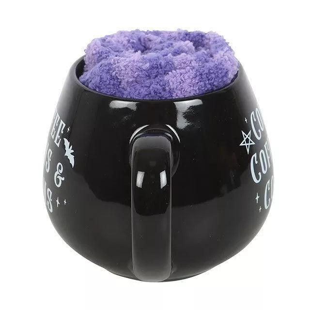 Coffee, Coffins & Covens Mug and Socks Set
