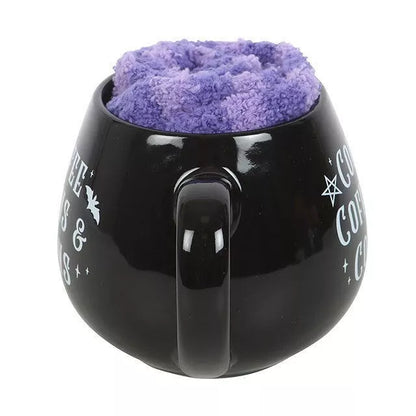 Coffee, Coffins & Covens Mug and Socks Set