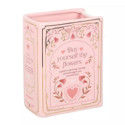Pink Book Shaped Vase