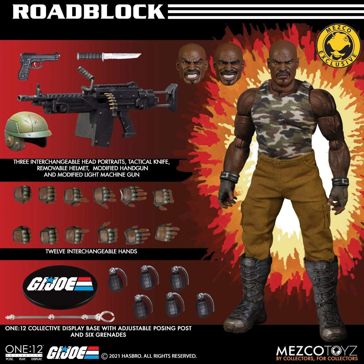 G.I. JOE ROADBLOCK ONE:12 COLLECTIVE STAR IMAGES EU EXCLUSIVE