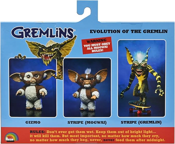 GREMLINS "EVOLUTION OF THE GREMLIN" 7 INCH SCALE 30TH ANNIVERSARY 3-PACK BOX SET
