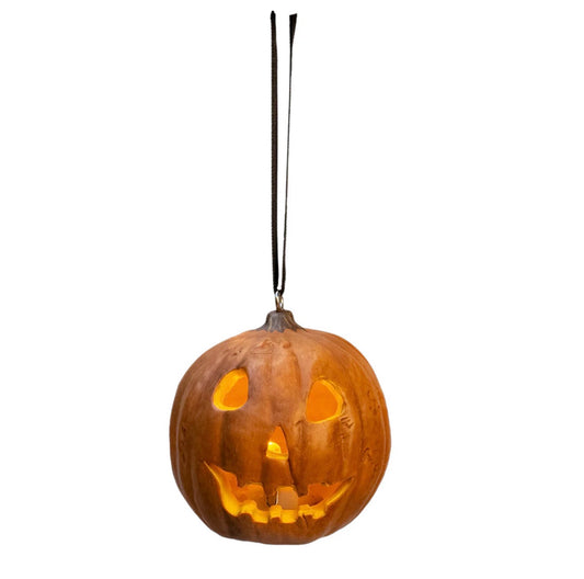 HALLOWEEN (1978) LIGHT-UP PUMPKIN ORNAMENT - HOLIDAY HORRORS