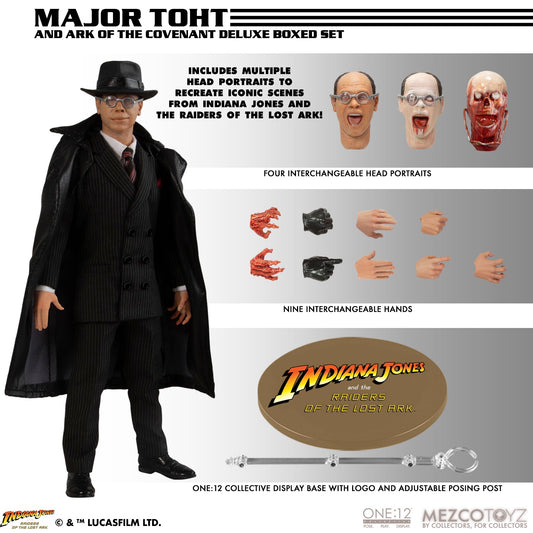 One:12 Collective Indiana Jones Raiders of the Lost Ark Major Toht and Ark of the Covenant