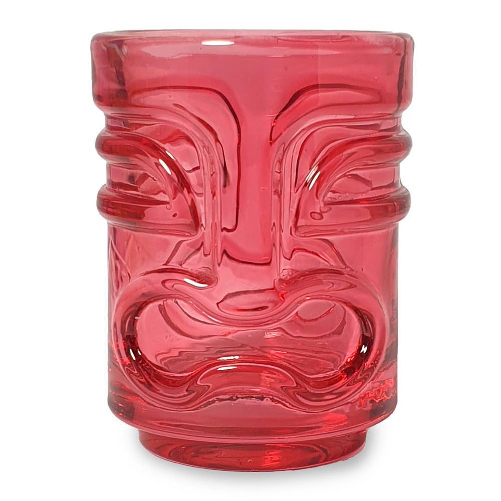 Bar Bespoke Coloured Tiki Shot Glasses 4 Pack