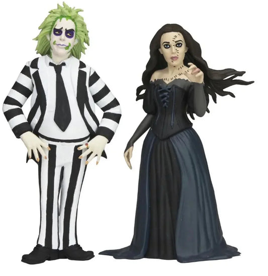 BEETLEJUICE BEETLEJUICE TOONY TERRORS BEETLEJUICE AND DELORES 6 INCH SCALE ACTION FIGURE 2-PACK