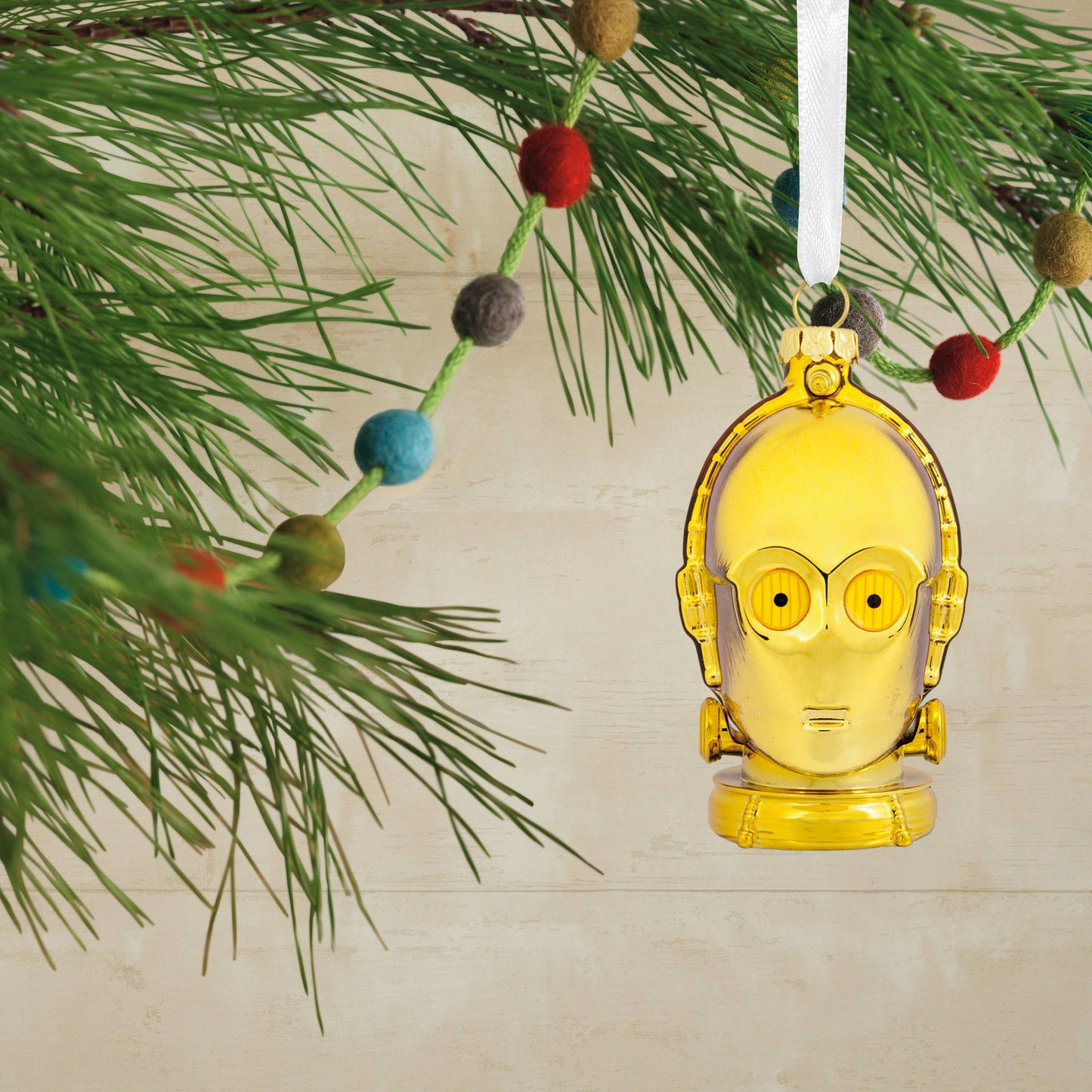 Star Wars™ Glass Ornament - C-3PO Gold Head