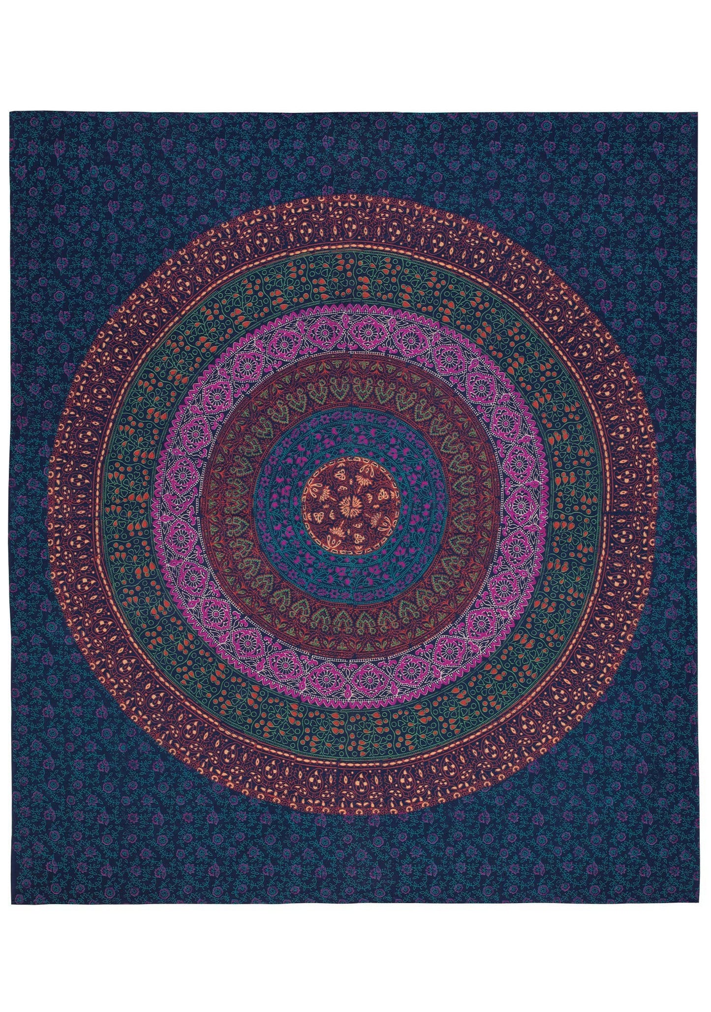 Goa Handprinted Throw / Bedcover / Wallhanging 200 X 240cm