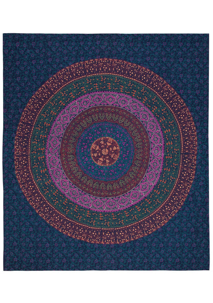 Goa Handprinted Throw / Bedcover / Wallhanging 200 X 240cm
