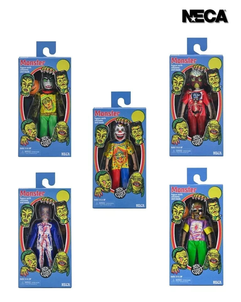 BEN COOPER COSTUME SERIES 6 - SET OF 5 UNIVERSAL MONSTERS FIGURES - 6 INCH CLOTHED FIGURES