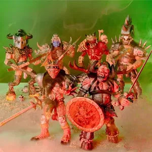 GWAR 5 INCH ACTION COMPLETE SET 5 FIGURE PLUS SPEW TANK