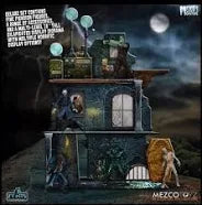 MEZCO‚ UNIVERSAL MONSTERS TOWER OF FEAR 5 POINTS 5 FIGURES DELUXE BOXED SET
