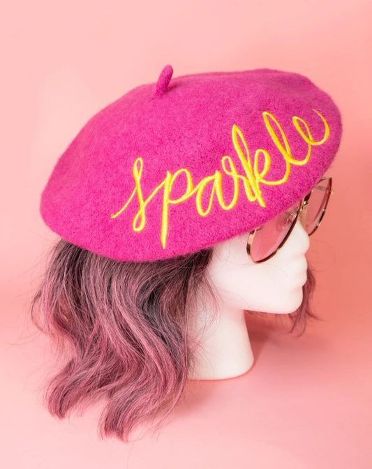 Bella Beret - Pink Sparkle