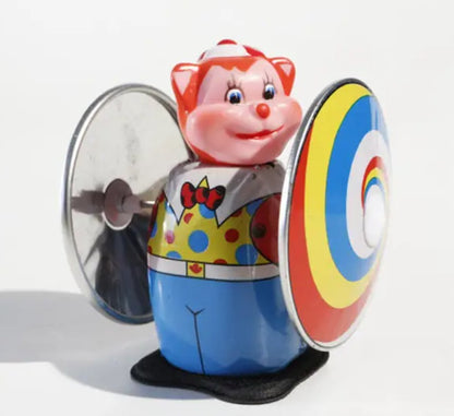Collector's Tin Toy- Bear With Wheels